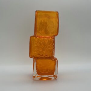 Whitefriars Geoffrey Baxter Drunken Bricklayer Vase Tangerine