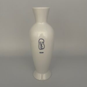 Alessi AB09 "Genetic Tales" white porcelain vase, limited edition of 99,999 (each one being unique), number 02349.
