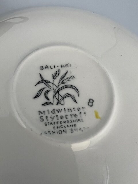 Midwinter Bali-Hai Soup Bowl & Saucer - Image 2
