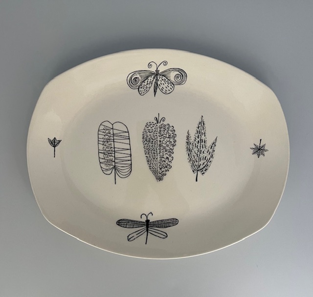 Midwinter Nature Study Meat Plate 12"
