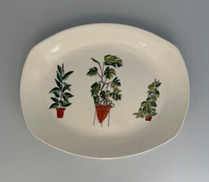 Midwinter Plant Life Meat Plate 12"