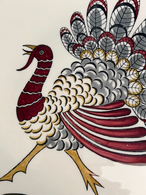 Midwinter Gay Gobbler Plate Close Up