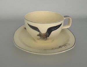 Midwinter Wild Geese Tea Cup & Saucer