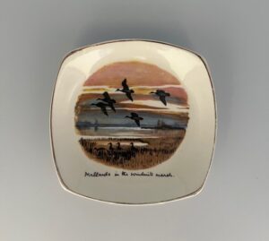 Midwinter Wild Geese Pin Tray titled 'Mallards in the Windmill Marsh