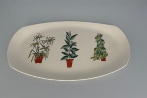 Midwinter Plant Life Plate 11.5" x 6.5"