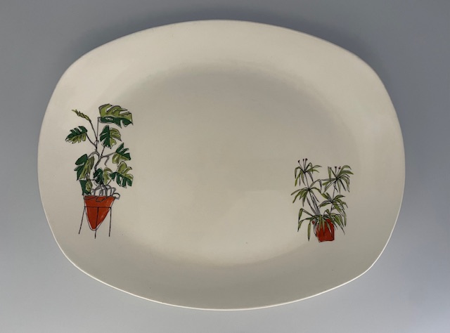 Midwinter Plant Life Meat Plate 14"