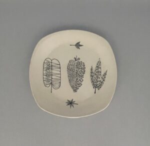 Midwinter Nature Study Plate 8"