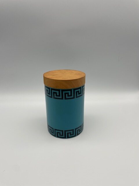 Portmeirion Cannister in Blue Greek Key