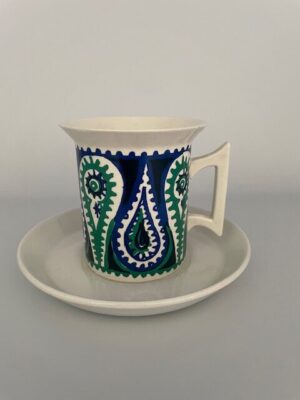 Portmeirion Cup & Saucer in Blue Monte Sol