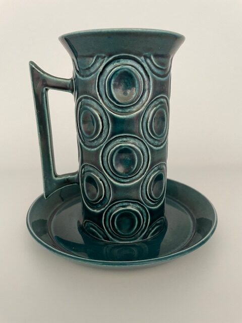 Portmeirion Cup & Saucer in Blue Jupiter - Image 2