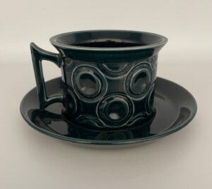 Portmeirion Tea Cup & Saucer in Blue Jupiter