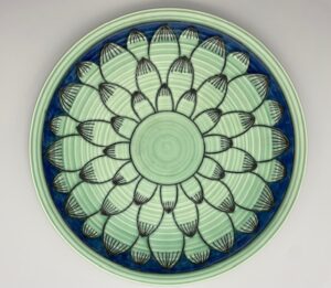 Charlotte Rhead Crown Ducal Charger "Turin"
