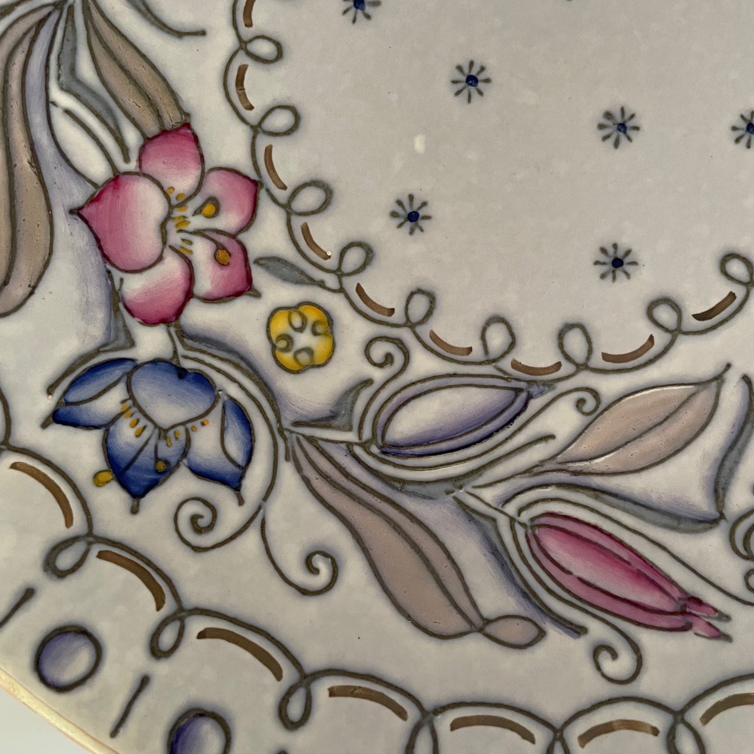 Charlotte Rhead / Eddie Sambrook Charger pattern TL96 c1950 - Image 2