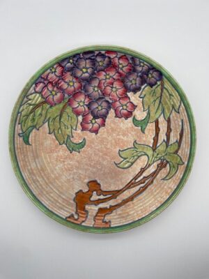 Charlotte Rhead Crown Ducal Charger "Hydrangea"