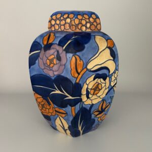 Charlotte Rhead Bursley Ginger Jar "Peony"
