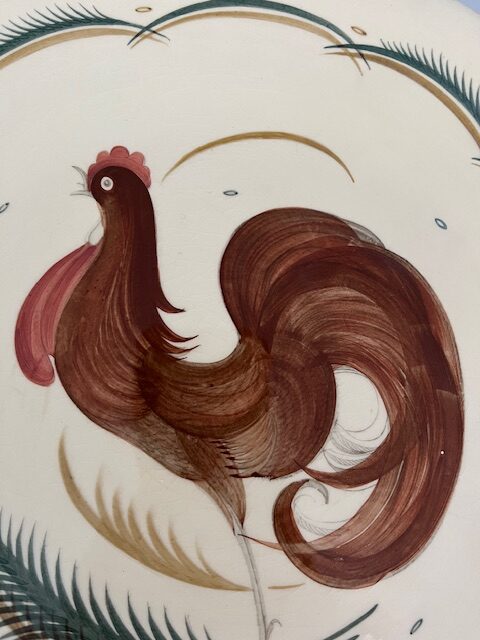 Susie Cooper Crown Works Wall Plaque "Cockerill" Pattern 1793 c1939 - Image 2