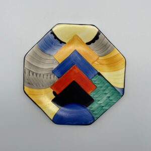 Susie Cooper Grays Cubist Plate Pattern 8071
