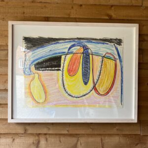 This is an untitled Artists Proof (AP number 23) partially hand coloured and finished by Terry Frost himself, part of a series known as the Unesco Suite, dated 1975.