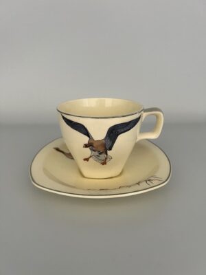 Midwinter Wild Geese Tea Cup & Saucer