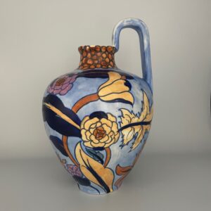 Charlotte Rhead Bursley Ware Ewer "Peony" pattern 1432 c1929