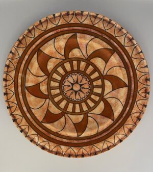 Charlotte Rhead Burleigh Ware Charger "Florentine" pattern 4752 c1932