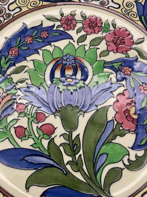 Charlotte Rhead Burleigh Ware Plaque "Persian" pattern 4013 c1927 - Image 2