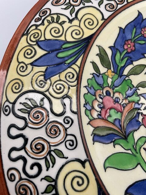 Charlotte Rhead Burleigh Ware Plaque "Persian" pattern 4013 c1927 - Image 3